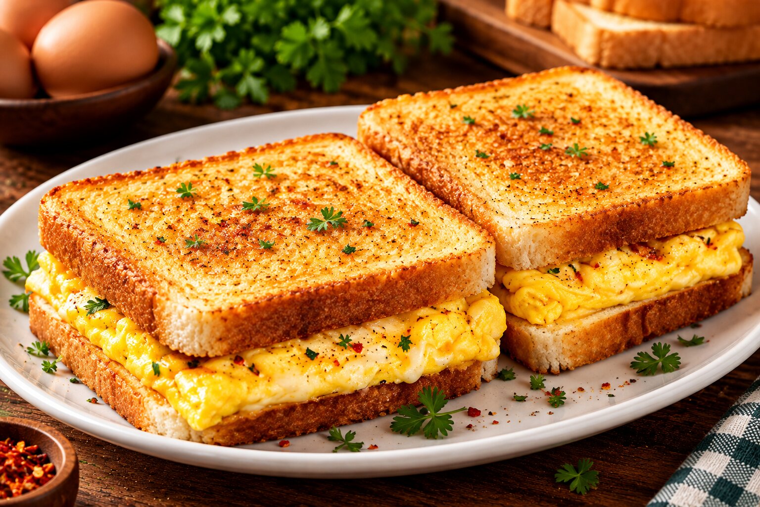 Double Bread Egg Toast